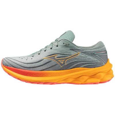 Zapatillas Para Correr Mizuno WAVE Skyrise 5 Mujer - Grises / Naranjas / Rojos - Chile M560OWVHSX